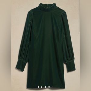 NWT Banana Republic Factory Velvet Open-Back Mini Dress